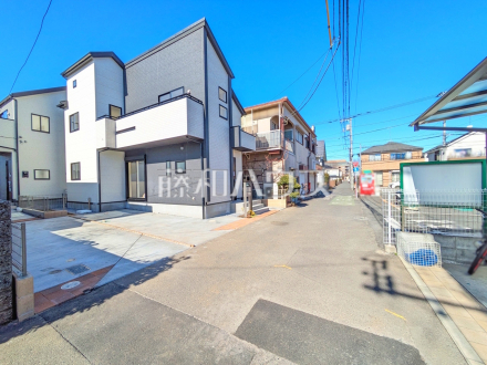 接道状況および現場風景　【小平市上水本町６丁目】／撮影日2025/02/14