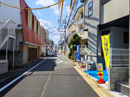接道状況および現場風景　【中野区若宮２丁目】／撮影日2025/05/05