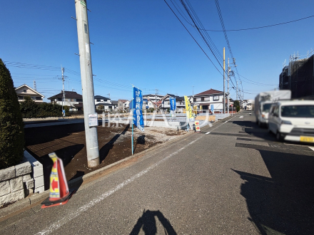 接道状況および現場風景　【小平市栄町２丁目】／撮影日2025/03/21