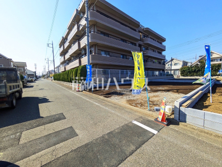 接道状況および現場風景　【小平市栄町２丁目】／撮影日2025/03/21