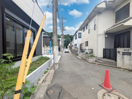 接道状況および現場風景　【練馬区石神井台２丁目】／撮影日2025/06/09