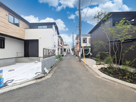 接道状況および現場風景　【練馬区石神井台２丁目】／撮影日2025/06/09