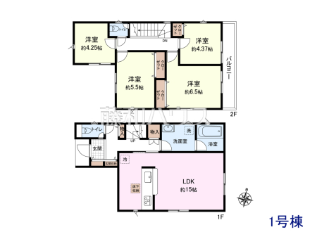 1号棟　間取図　【調布市深大寺北町４丁目】