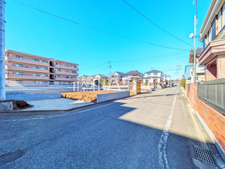 接道状況および現場風景　【小平市栄町２丁目】週末はご家族でご来場下さい。現地案内会を実施中です！
／撮影日2025/01/31