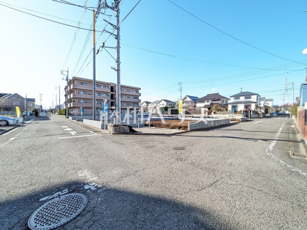 接道状況および現場風景　【小平市栄町２丁目】／撮影日2025/03/07
