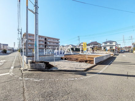 接道状況および現場風景　【小平市栄町２丁目】／撮影日2025/03/07