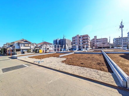現場風景　【小平市栄町２丁目】綺麗な整形地のため、思い描いているイメージをカタチにしやすい土地です。／撮影日2025/01/31