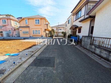 接道状況および現場風景　【練馬区南大泉５丁目】／撮影日2025/02/16