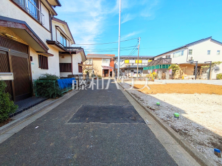 接道状況および現場風景　【練馬区南大泉５丁目】／撮影日2025/02/16