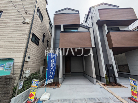 1号棟　外観　【府中市清水が丘３丁目】
堂々完成、いつでもご内覧いただけます！ぜひ実物をご覧いただきたく思います。喜んでご案内いたしますのでお気軽にお問合せ下さい。　／撮影日2025/04/11