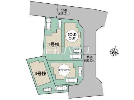 全体区画図　【八王子市石川町】