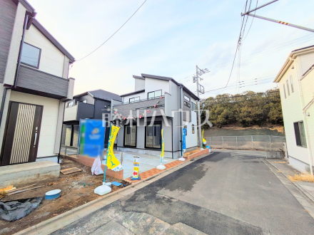 2号棟　接道状況および現場風景　【八王子市石川町】／撮影日2025/02/21