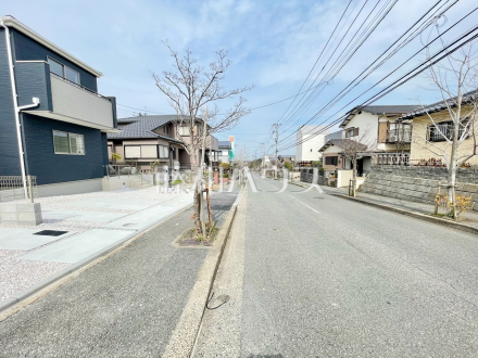 接道状況および現場風景　【福岡市西区野方５丁目】／撮影日2025/03/15