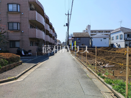 接道状況および現場風景　【練馬区石神井台３丁目】／撮影日2025/03/23