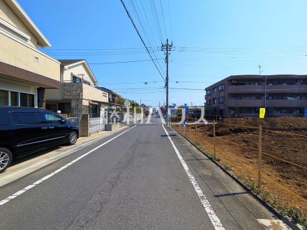 接道状況および現場風景　【練馬区石神井台３丁目】／撮影日2025/03/23