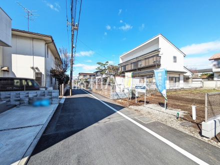 接道状況および現場風景　【小平市学園西町３丁目】／撮影日2025/03/20