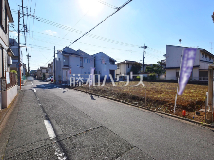 接道状況および現場風景　【小平市学園西町３丁目】／撮影日2024/11/04