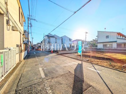接道状況および現場風景　【小平市学園西町３丁目】／撮影日2024/12/06