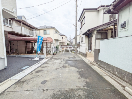 接道状況および現場風景　【練馬区西大泉４丁目】／撮影日2025/03/13