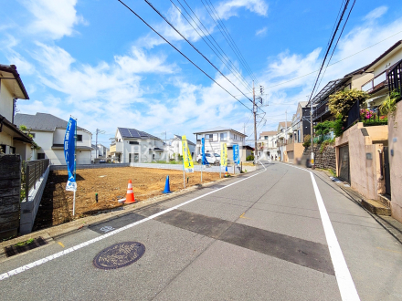 接道状況および現場風景　【日野市西平山５丁目】／撮影日2025/05/04