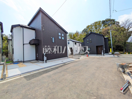 接道状況および現場風景(6、7号棟付近)　【八王子市石川町】／撮影日2025/04/10