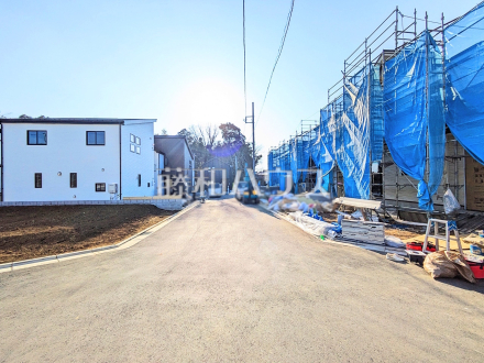 接道状況および現場風景　【八王子市石川町】／撮影日2025/03/21