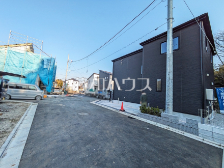接道状況および現場風景　【八王子市石川町】／撮影日2025/03/21