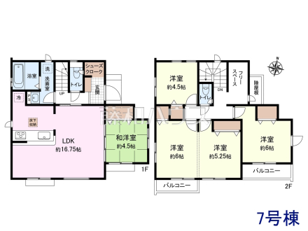 7号棟　間取図　【八王子市石川町】