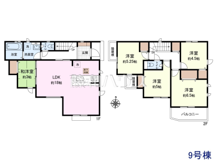 9号棟　間取図　【八王子市石川町】