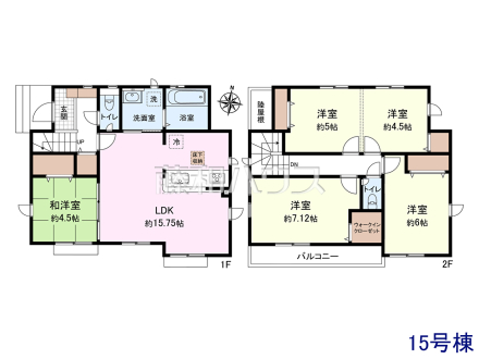 15号棟　間取図　【八王子市石川町】