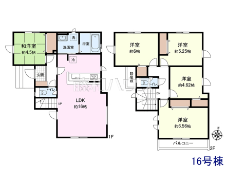 16号棟　間取図　【八王子市石川町】