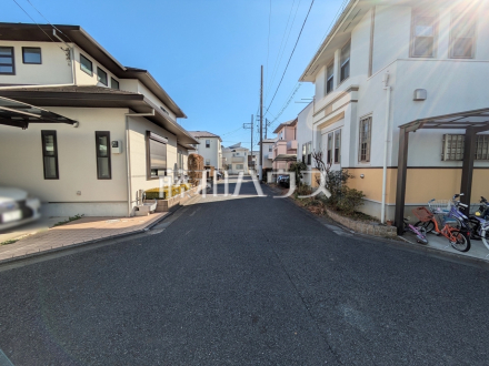 接道状況および現場風景　【練馬区大泉学園町３丁目】／撮影日2025/02/13