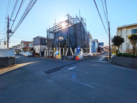 接道状況および現場風景　【小平市上水本町１丁目】／撮影日2025/02/28
