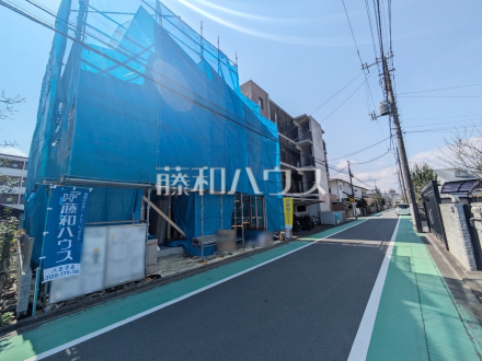 接道状況および現場風景　【八王子市元横山町１丁目】／撮影日2025/03/30