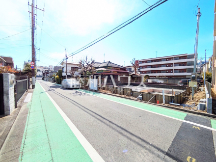 接道状況および現場風景　【八王子市元横山町１丁目】／撮影日2025/02/22