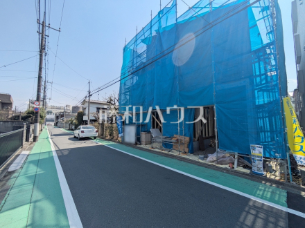 接道状況および現場風景　【八王子市元横山町１丁目】／撮影日2025/03/30