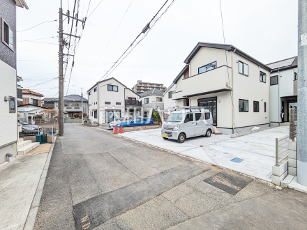 接道状況および現場風景　【小金井市前原町４丁目】／撮影日2025/03/31