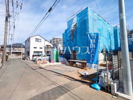 接道状況および現場風景　【小金井市前原町４丁目】 平日のご案内も可能です。まずはお気軽にお問合せ下さいませ。 ／撮影日2025/02/22