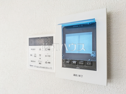 1号棟　TVモニター付きインターホン　【小金井市前原町４丁目】　訪問者がわかるTVモニター付インターホンは、お子様のお留守番にも活躍するかも？！　／撮影日2025/03/31