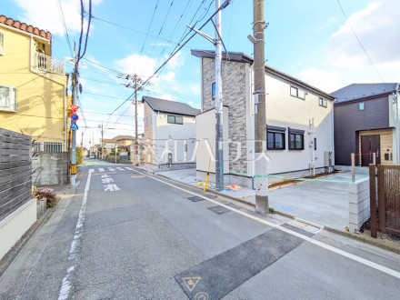 接道状況および現場風景　【立川市富士見町４丁目】／撮影日2025/03/18