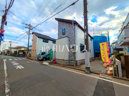 接道状況および現場風景　【立川市富士見町４丁目】／撮影日2025/02/17