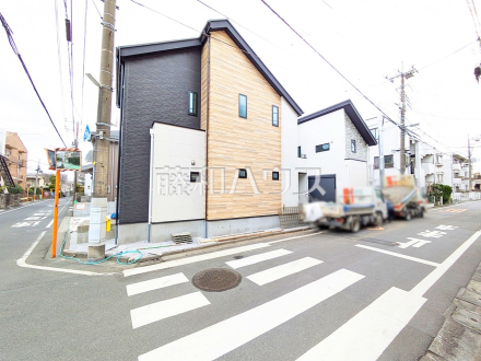接道状況および現場風景　【立川市富士見町４丁目】／撮影日2025/03/06