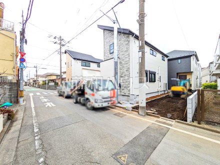 接道状況および現場風景　【立川市富士見町４丁目】／撮影日2025/03/06