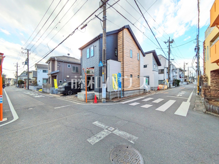 接道状況および現場風景　【立川市富士見町４丁目】／撮影日2025/02/18