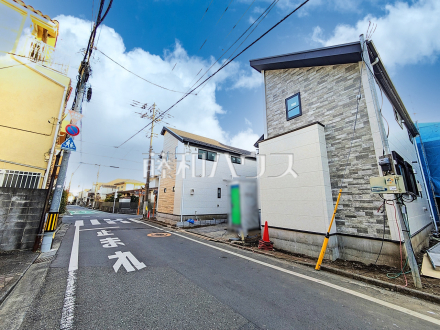 接道状況および現場風景　【立川市富士見町４丁目】／撮影日2025/02/15