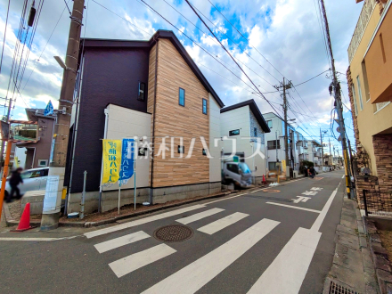 接道状況および現場風景　【立川市富士見町４丁目】／撮影日2025/02/17