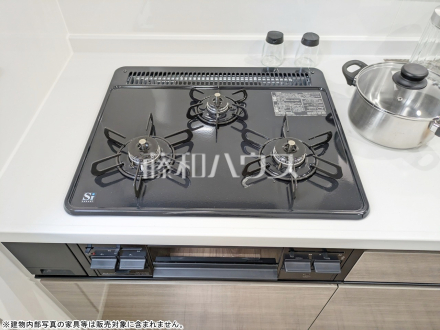 3号棟　キッチンコンロ　【立川市上砂町４丁目】／撮影日2025/06/19