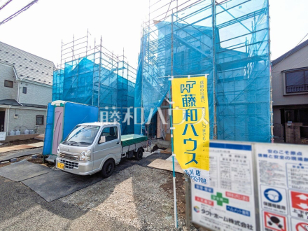 現場風景　【立川市上砂町１丁目】 ここに住む方を想像して、着々と建築しております！ ／撮影日2025/04/05
