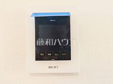 2号棟　TVモニター付きインターホン　【八王子市大楽寺町】　TVモニター付きインターホンのため訪問者がひと目で分かります　／撮影日2025/04/18