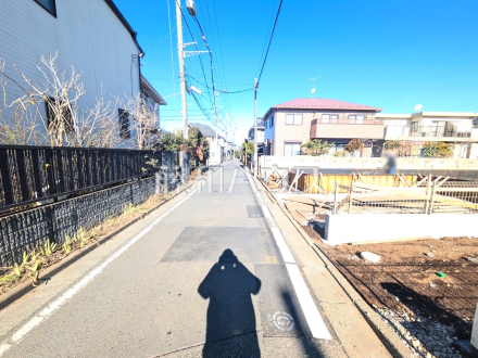 接道状況および現場風景　【東村山市恩多町３丁目】／撮影日2025/01/11